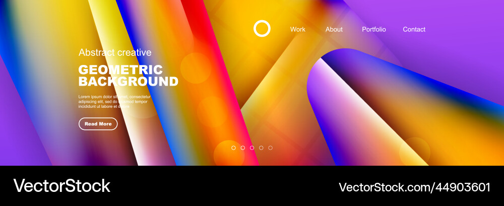 Abstract background for your landing page design Vector Image