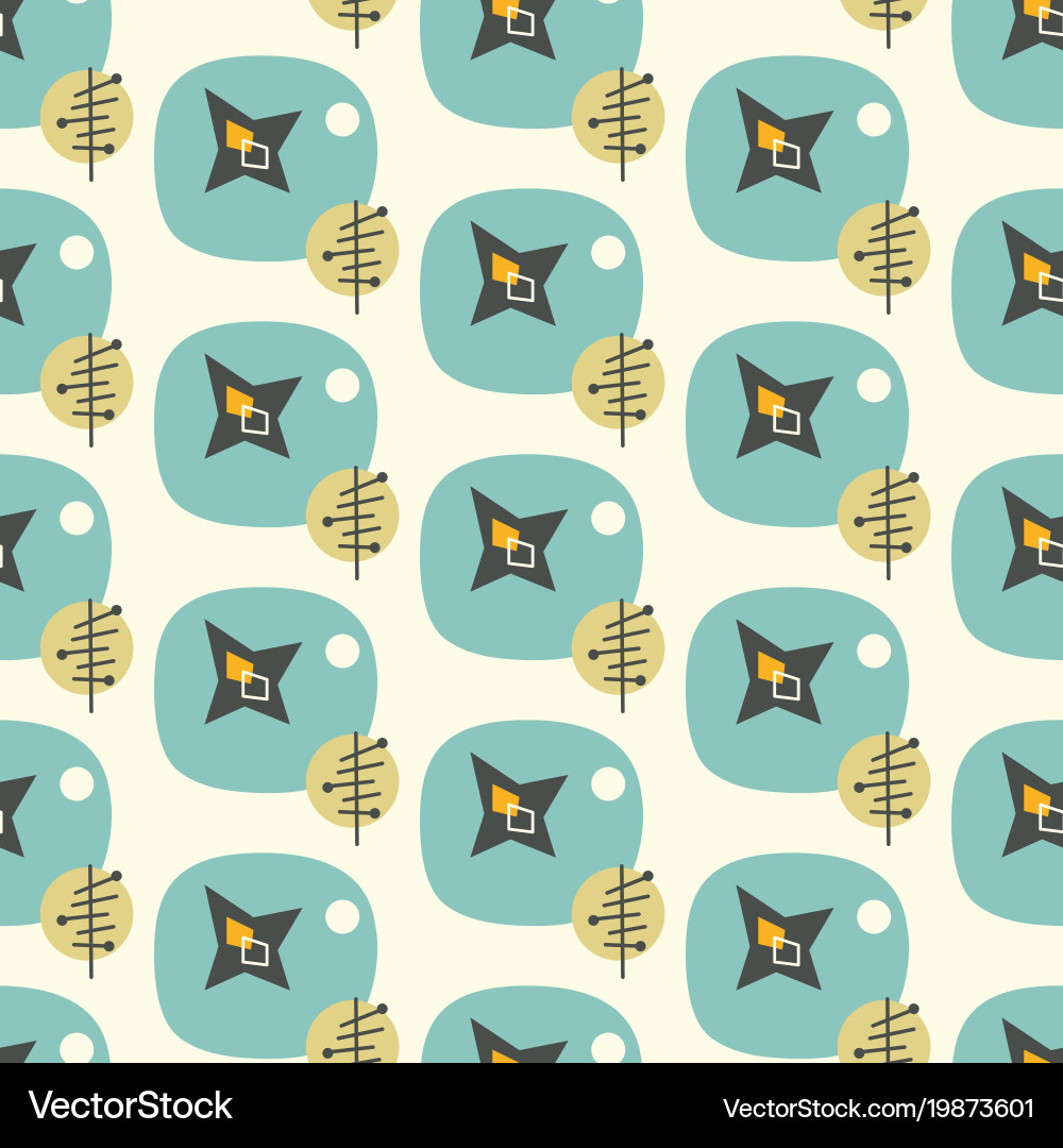 Atomic Retro Pattern vector image