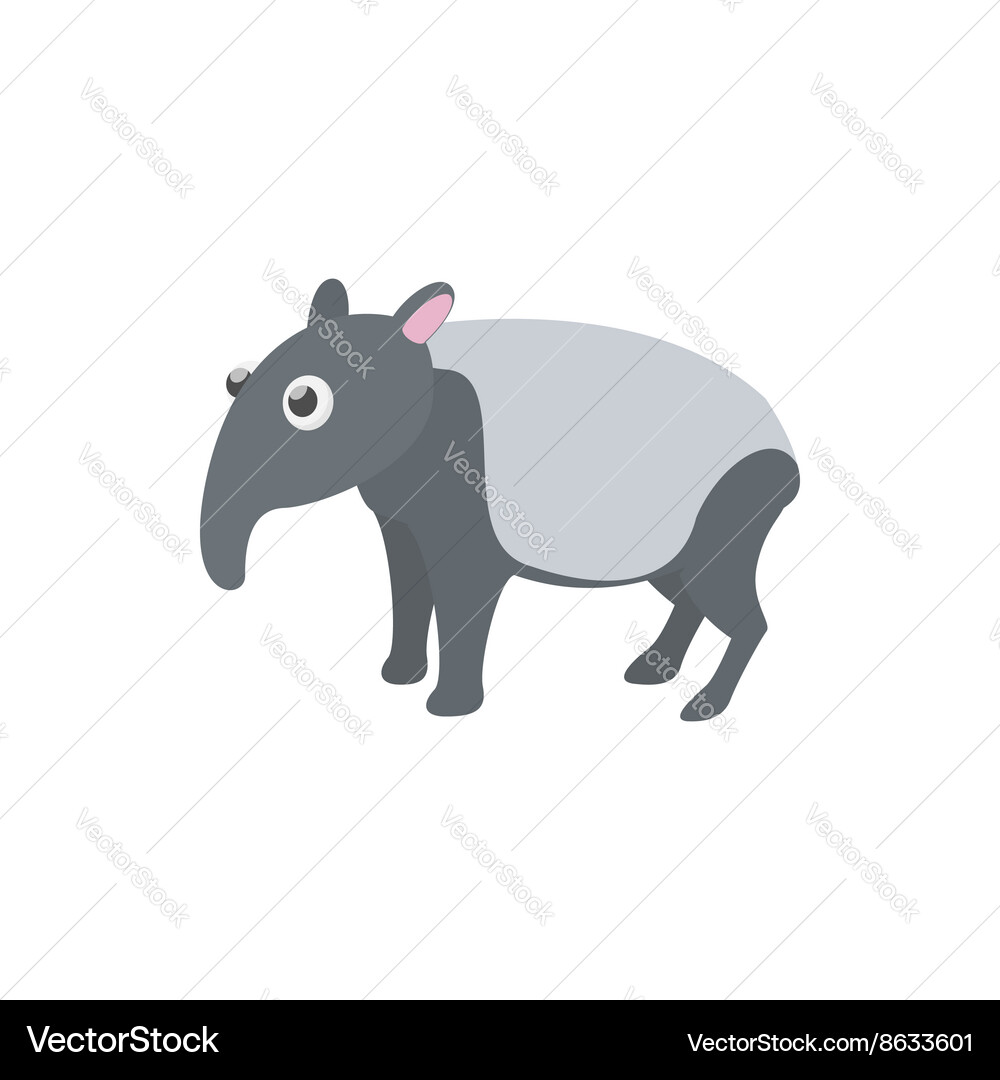 Cartoon Tapir Icon Royalty Free Vector Image - VectorStock