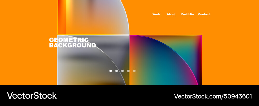 Circle triangle geometric web site page template Circle triangle geometric web site page template vector image