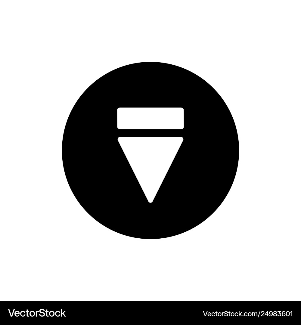 Eject button icon simple solid Eject button icon simple solid vector image