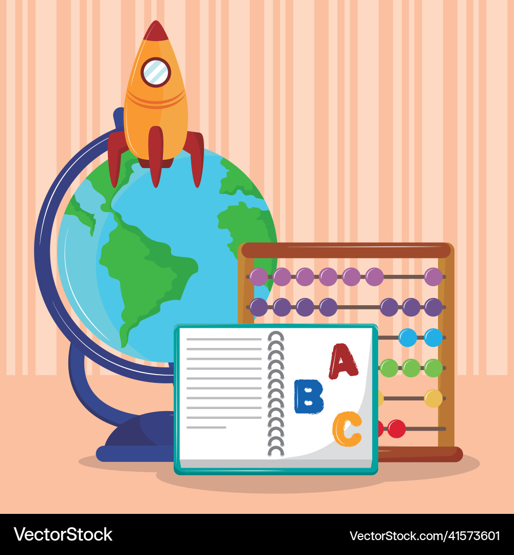 Kindergarten learn objects Vector Image