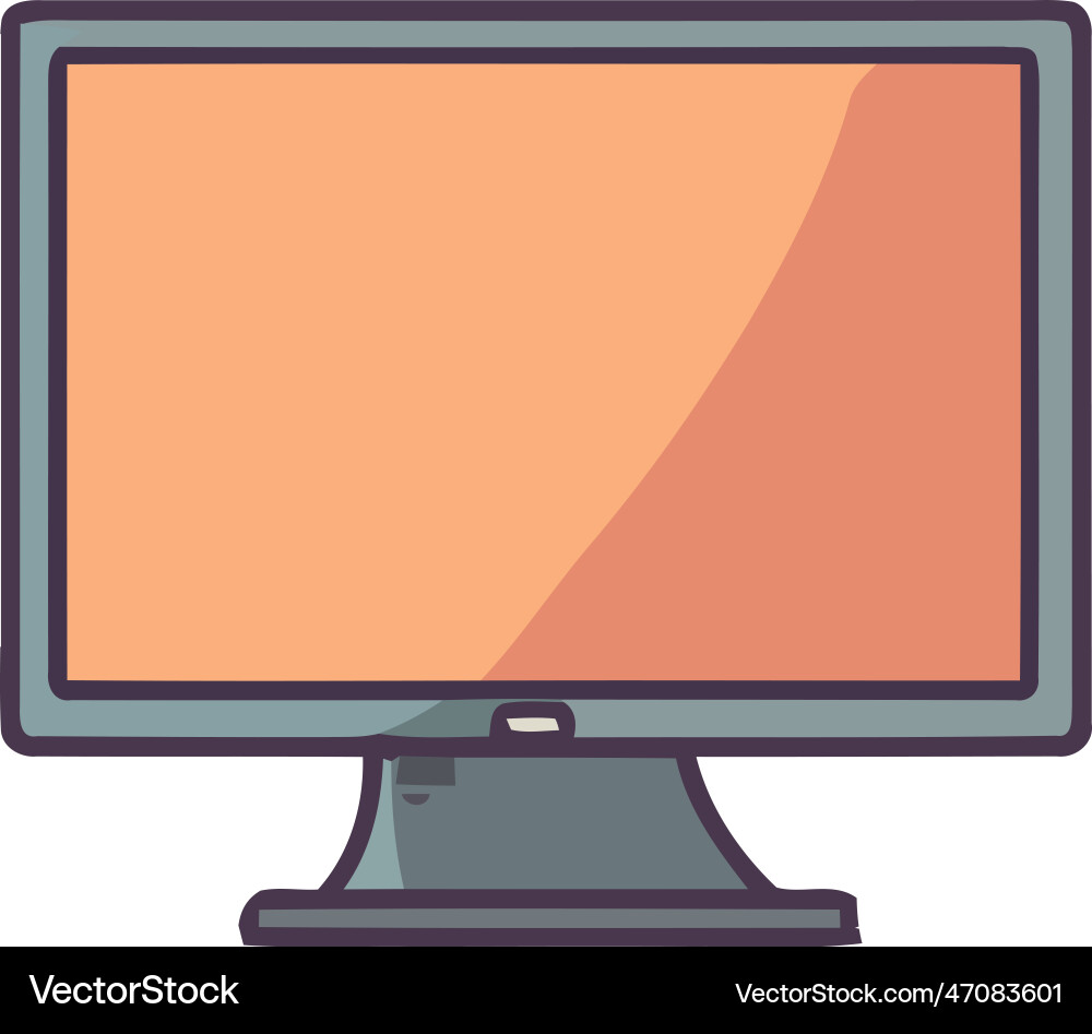 Modern computer monitor device tech Modern computer monitor device tech vector image
