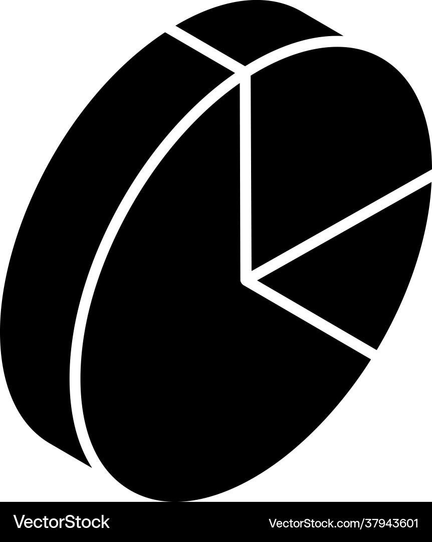 Pie graph vector image
