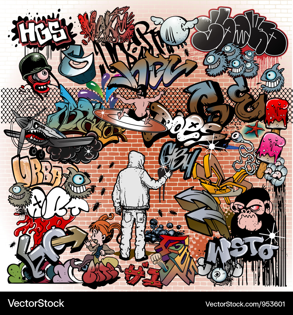 Urban Street Art Vector Image