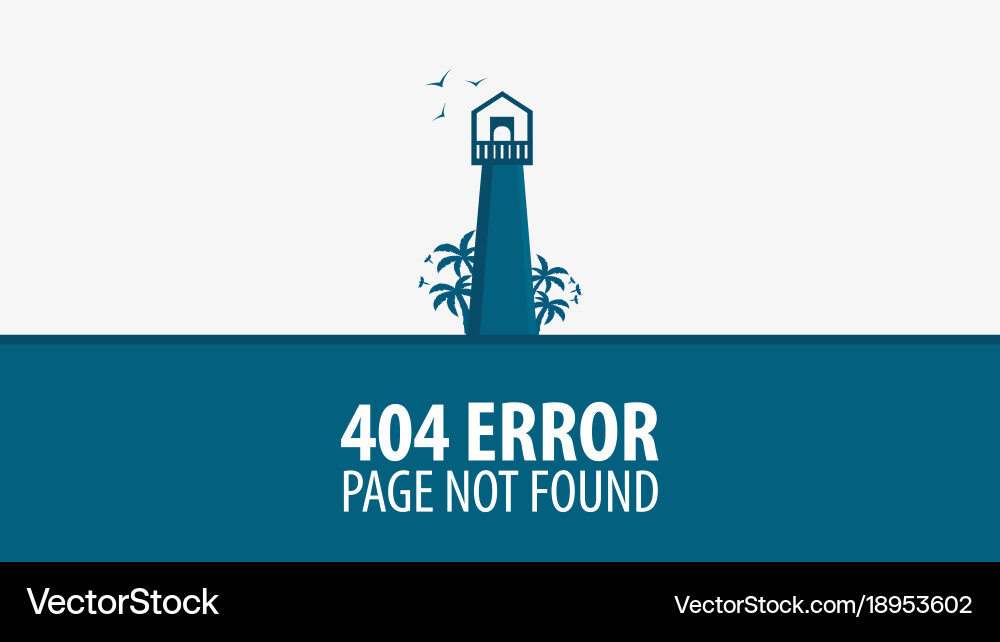 404 error page not found ui ux template vector image
