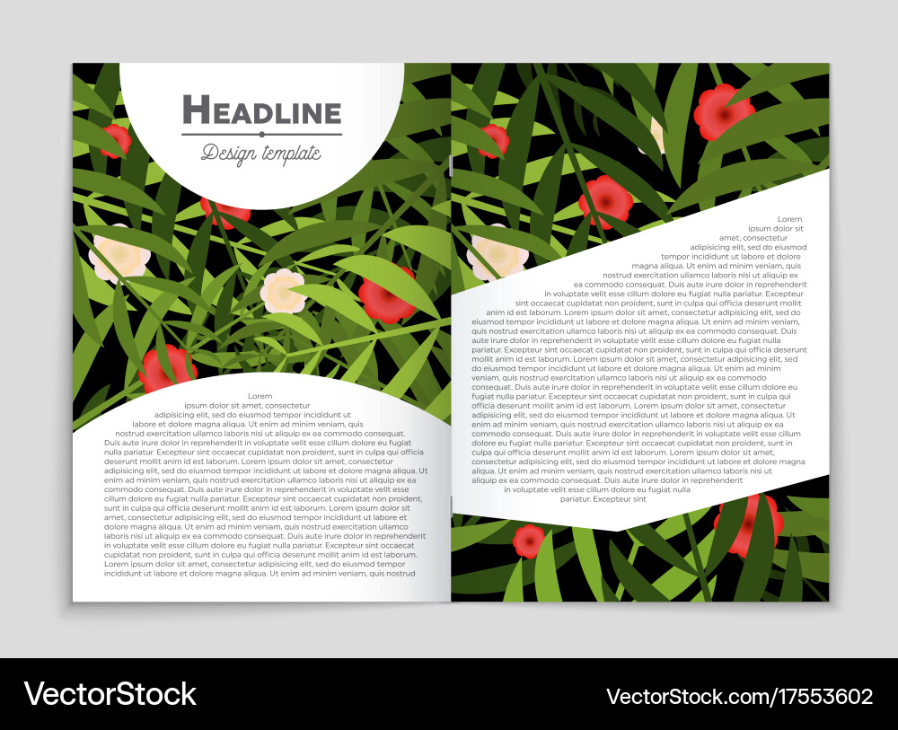 Abstract layout background set for art vector image