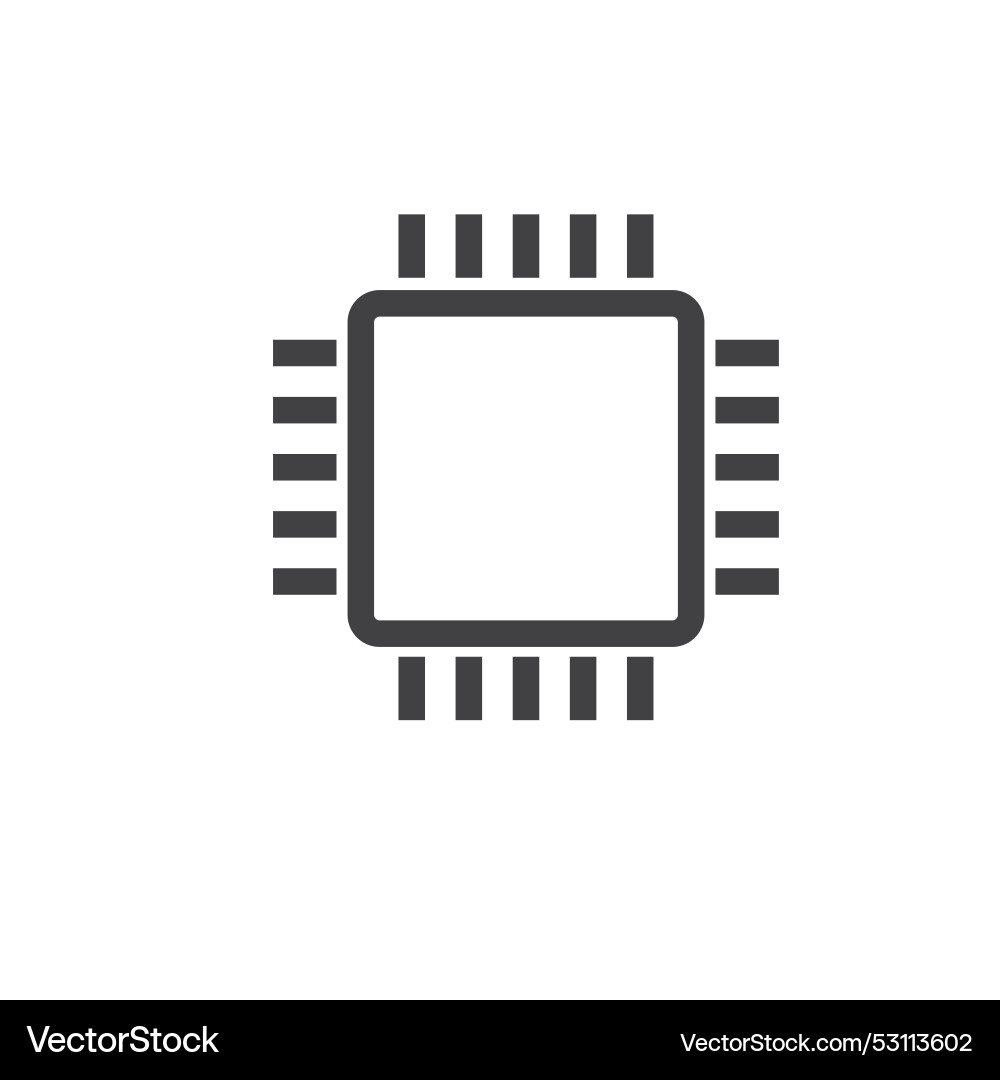Chip icon concept design element template vector image
