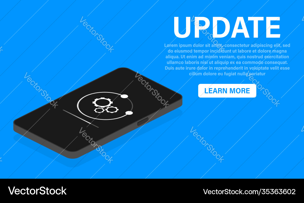 Data update or synchronize with bar process Data update or synchronize with bar process vector image