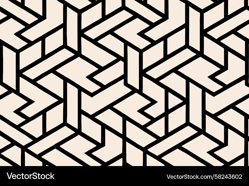Geometric Intersecting Lines Pattern Vector Image