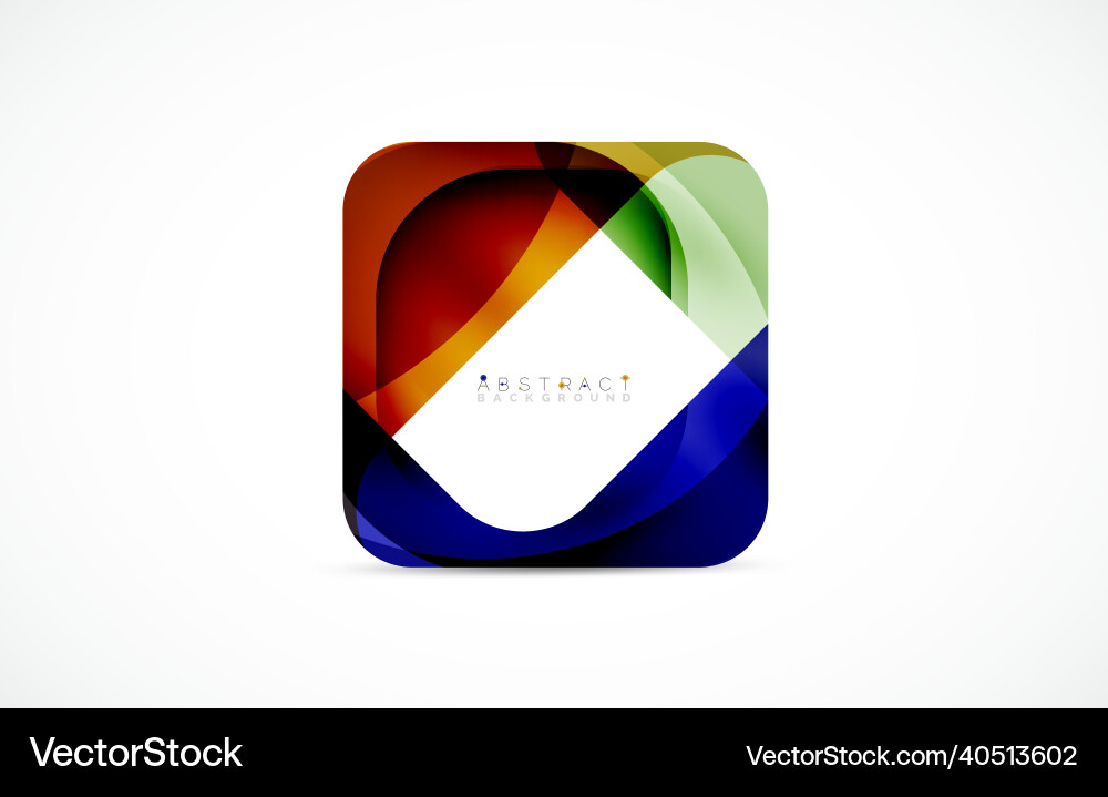Minimal background abstract square shape vector image