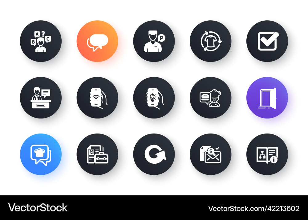 Minimal set of change clothes checkbox Minimal set of change clothes checkbox vector image