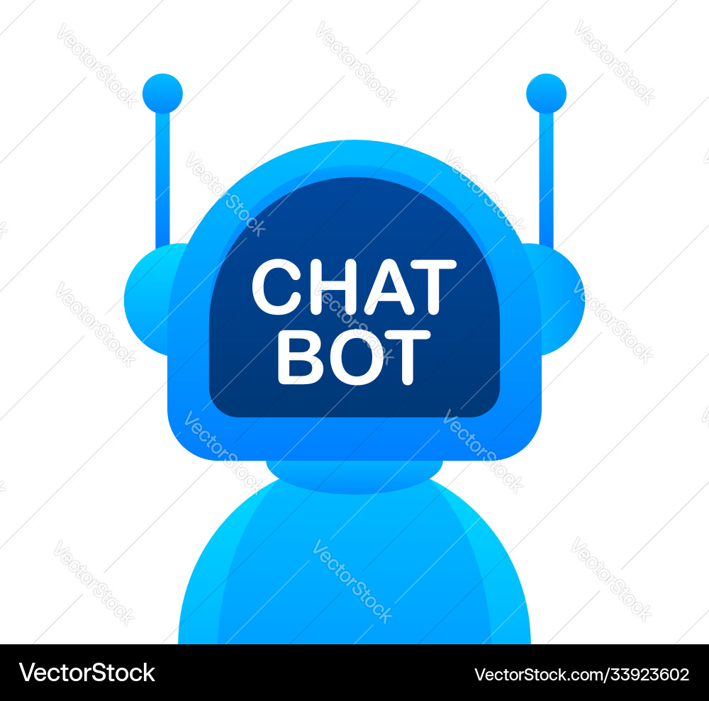 Robot icon bot sign design chatbot symbol Vector Image