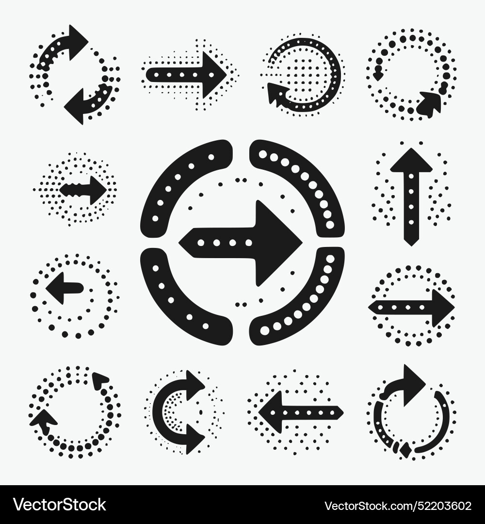 Set of arrows Vector Image