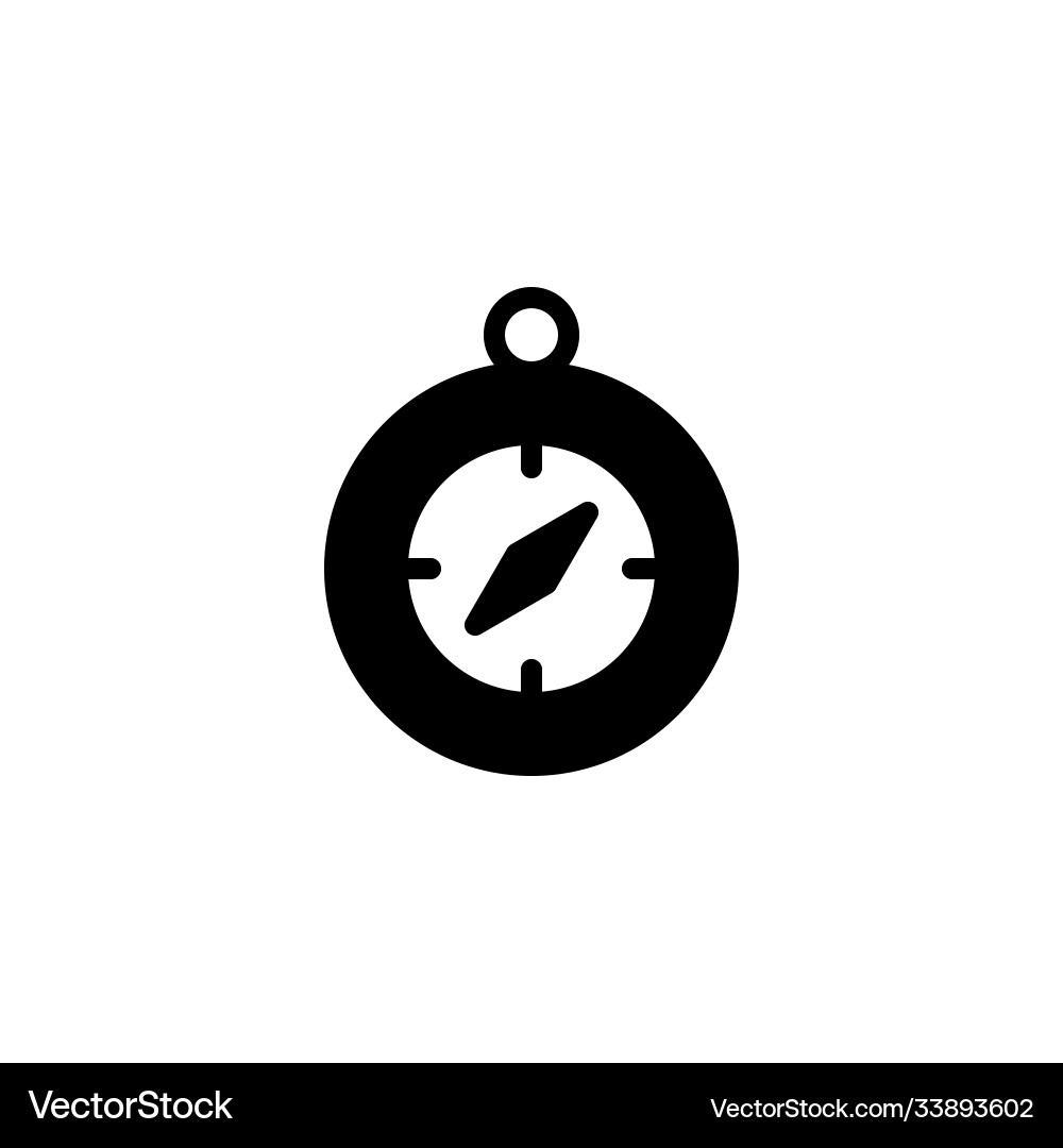 Simple compass navigation tools icon Simple compass navigation tools icon Vector Image