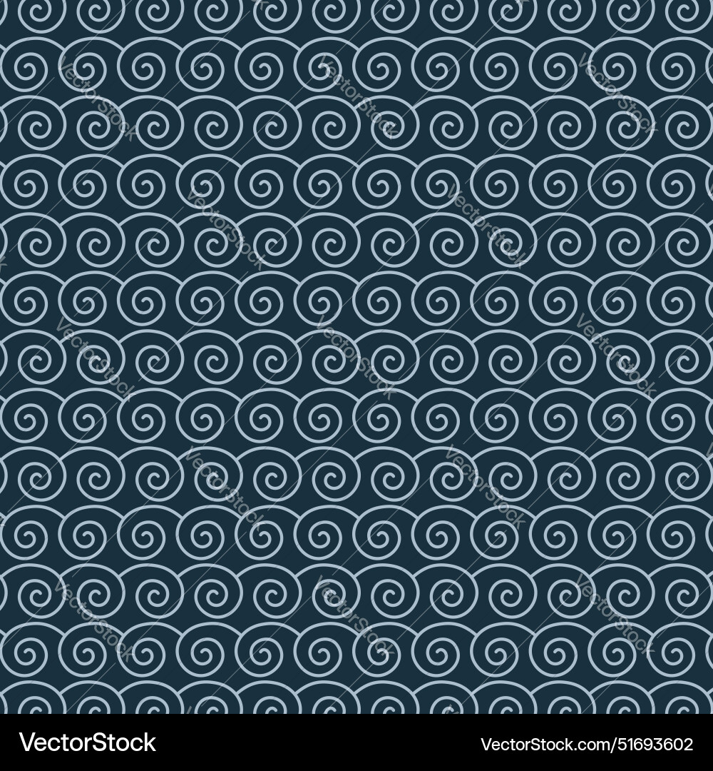 Spiral shapes dark color pattern background Spiral shapes dark color pattern background vector image