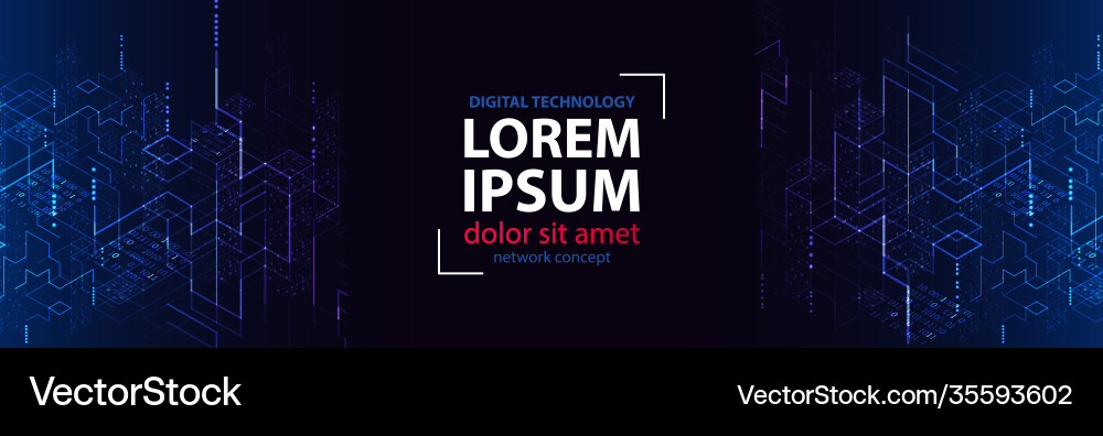 Technology background binary computer code Technology background binary computer code vector image