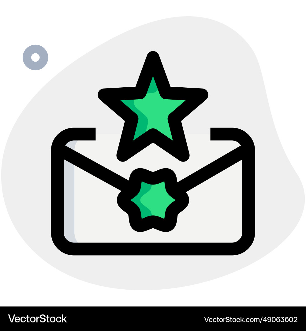 Using an envelope to transmit important message Vector Image