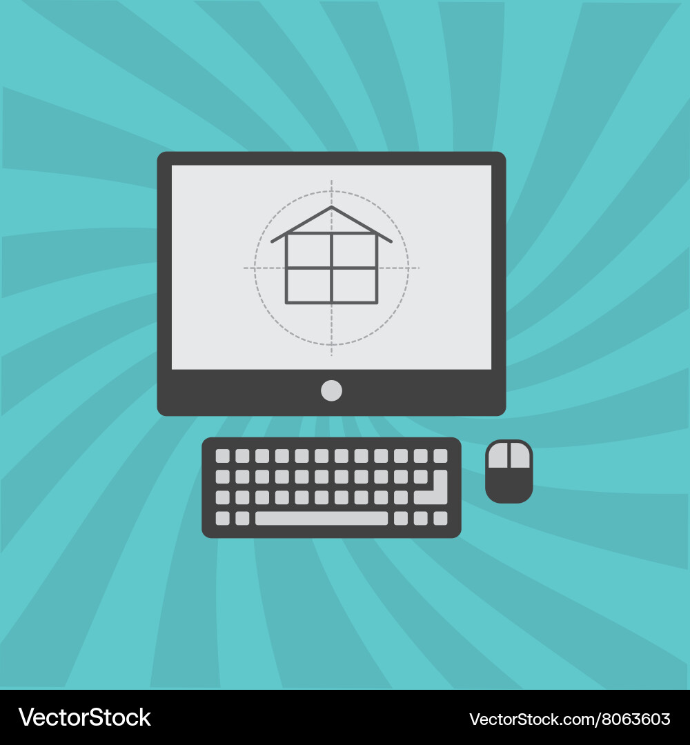 Architecture concept design vector image