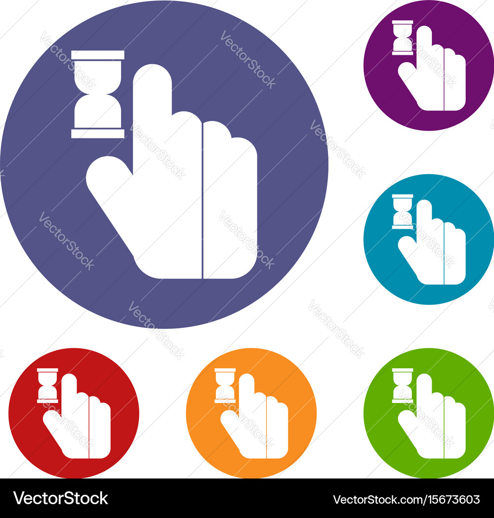 Click icons set vector image