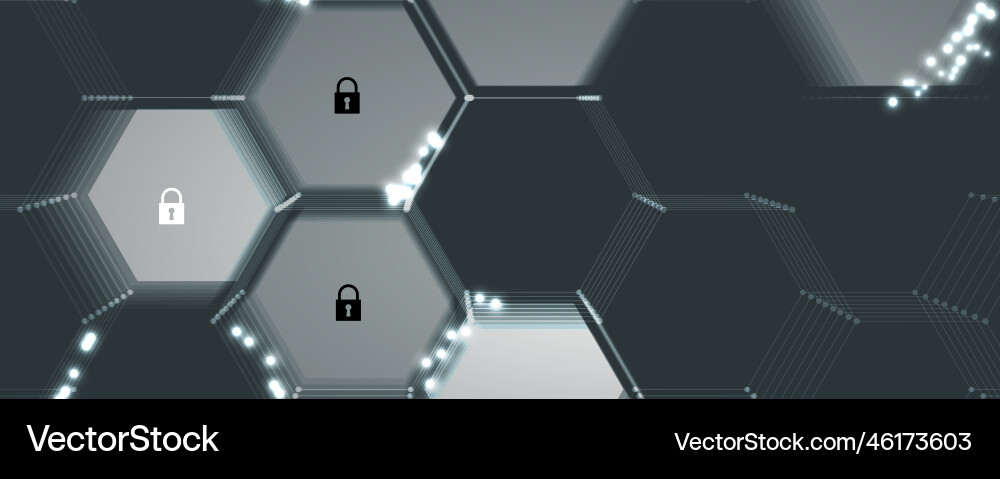 Cybersecurity and information or network Cybersecurity and information or network vector image