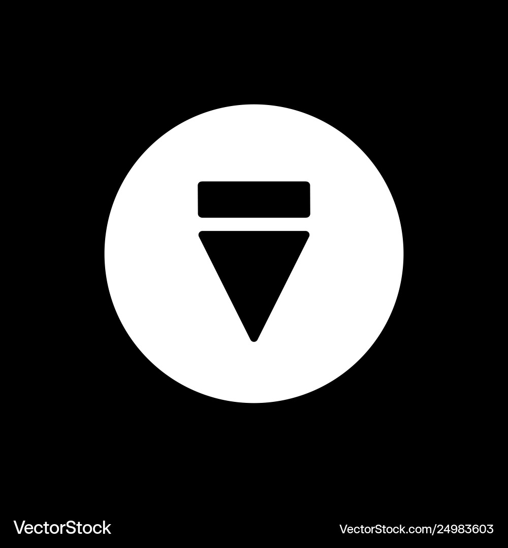 Eject button icon simple solid Eject button icon simple solid vector image