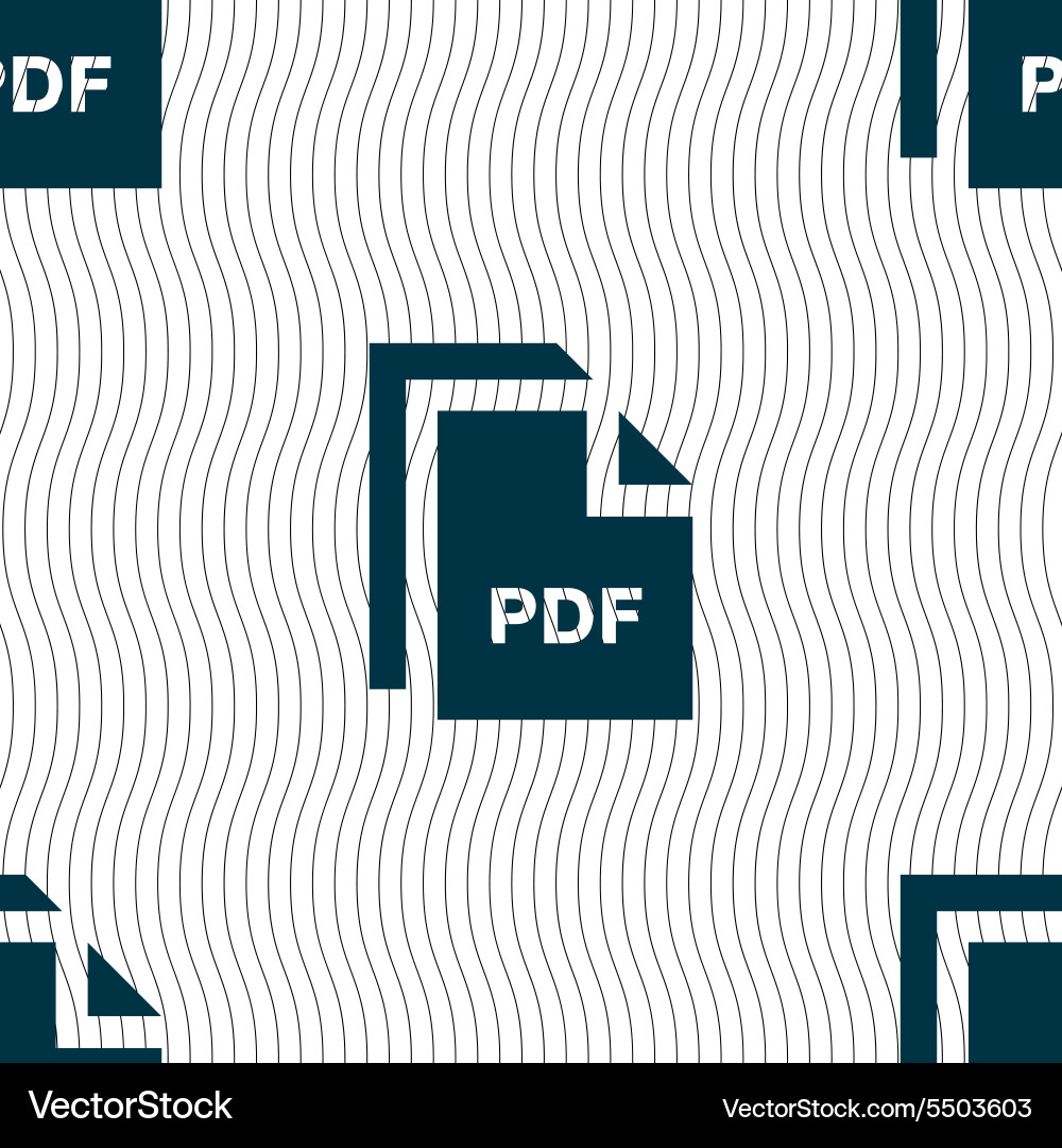 File pdf icon sign seamless pattern with geometric vector image