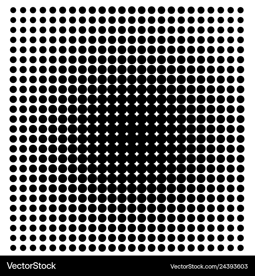 Halftone Circle Pattern Vector Image