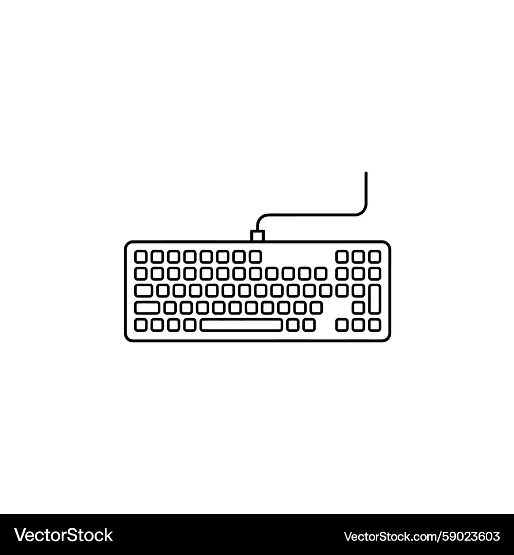 Keyboard Computer Eingabegerät Vektorbild