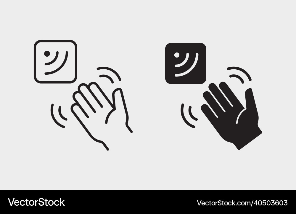 Movement sensor icon on white background Movement sensor icon on white background vector image