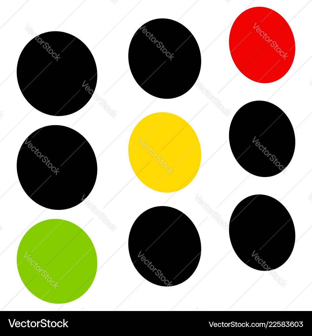 Traffic Light Icon - Semaphore Lamp Vector Image