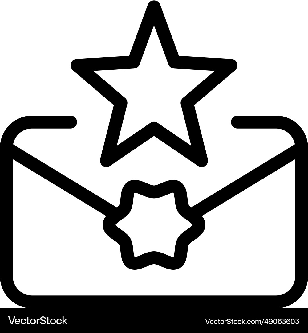 Using an envelope to transmit important message Vector Image