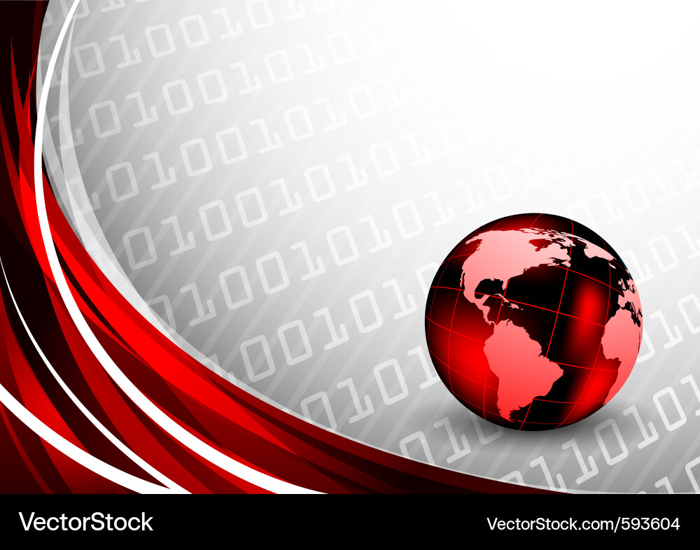 Digital Globe Background Vector Image