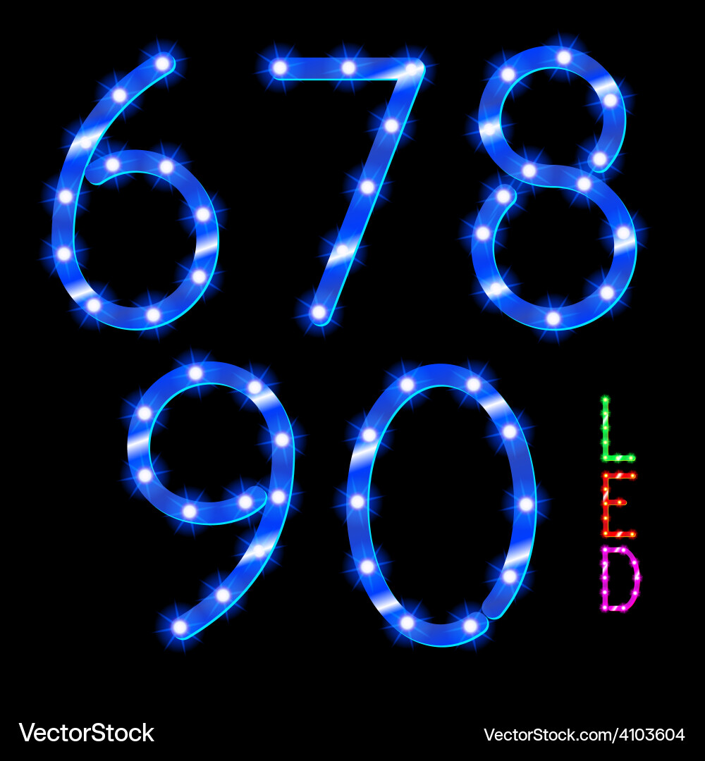 Digits vector image