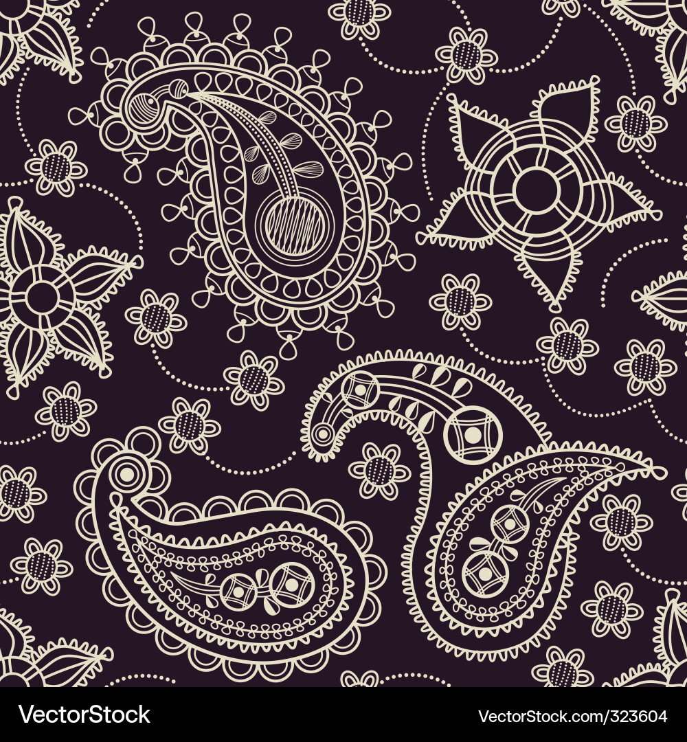 Elegant Paisley Pattern vector image