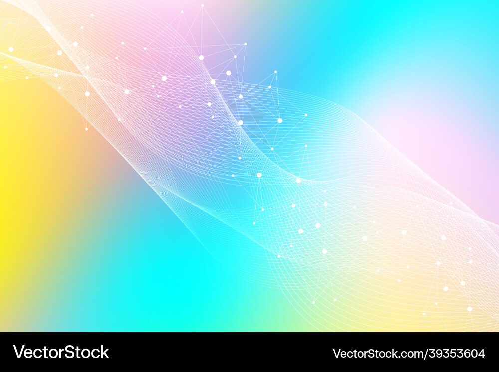 Geometric abstract background with connected line Geometric abstract background with connected line Vector Image