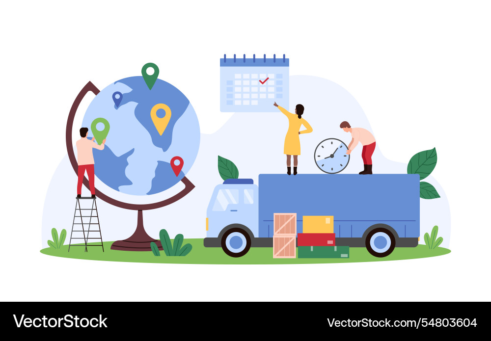 Global logistics and world map coverage tiny Global logistics and world map coverage tiny vector image