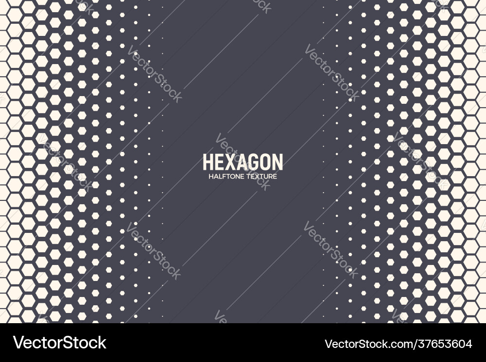 Halftone Hexagonal Abstract Texture vector image