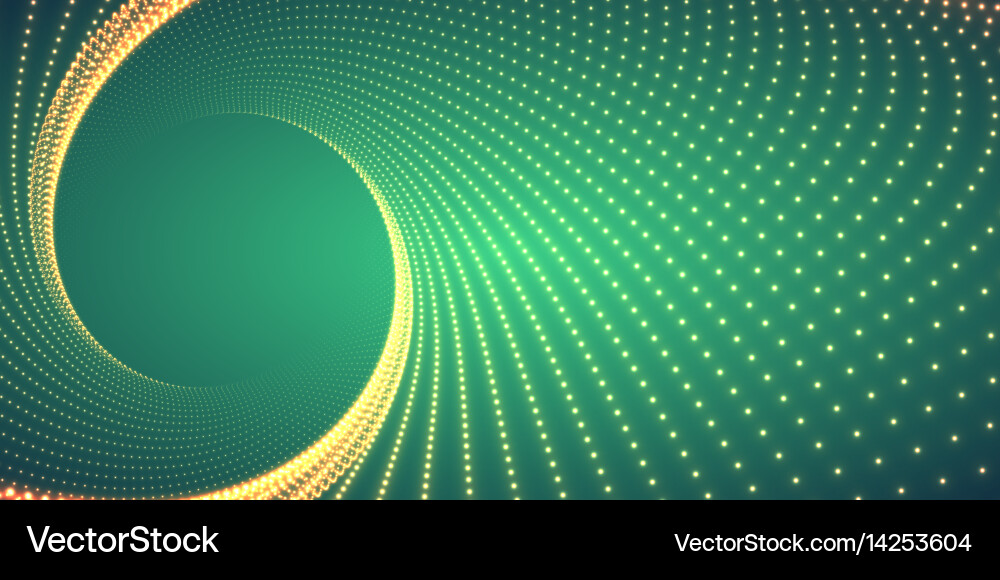 Infinite round twisted tunnel vector image
