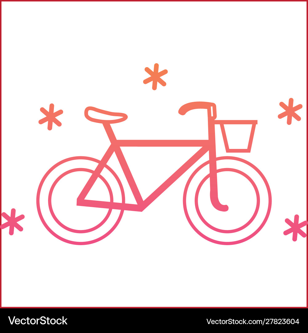 Isolated cycle icon gradient design Vector Image