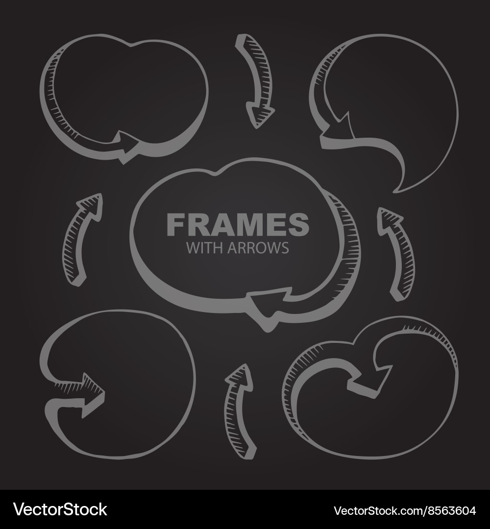 Round framework vector image