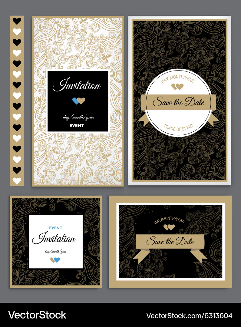 Save the date 01 Vector Image
