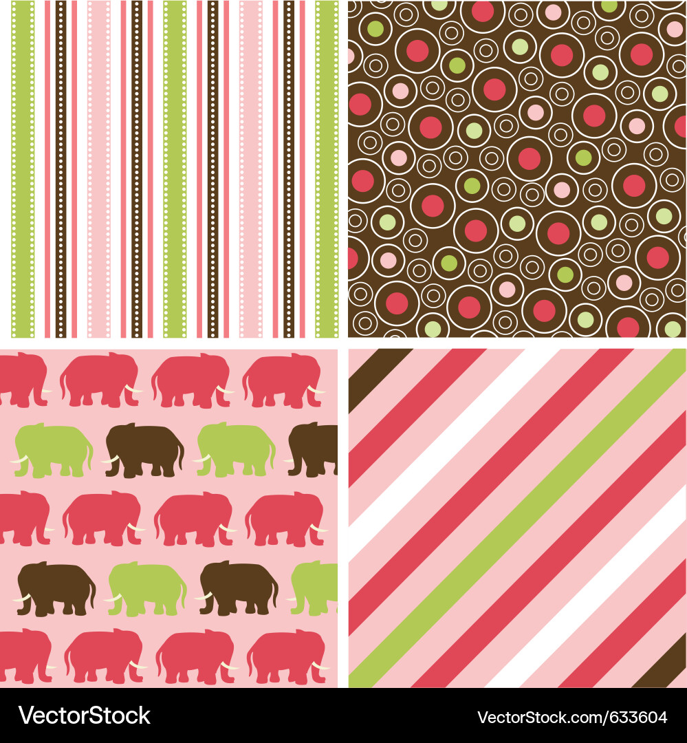 Seamless patterns with fabric texture Royalty Free Vector