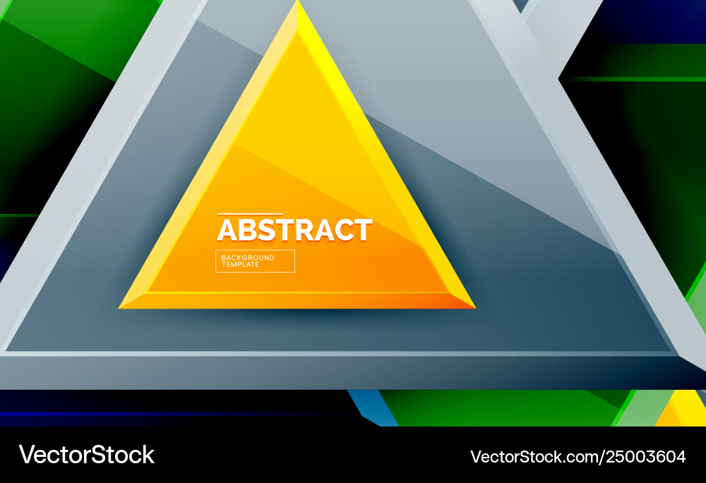 Triangular low poly background design Vector Image