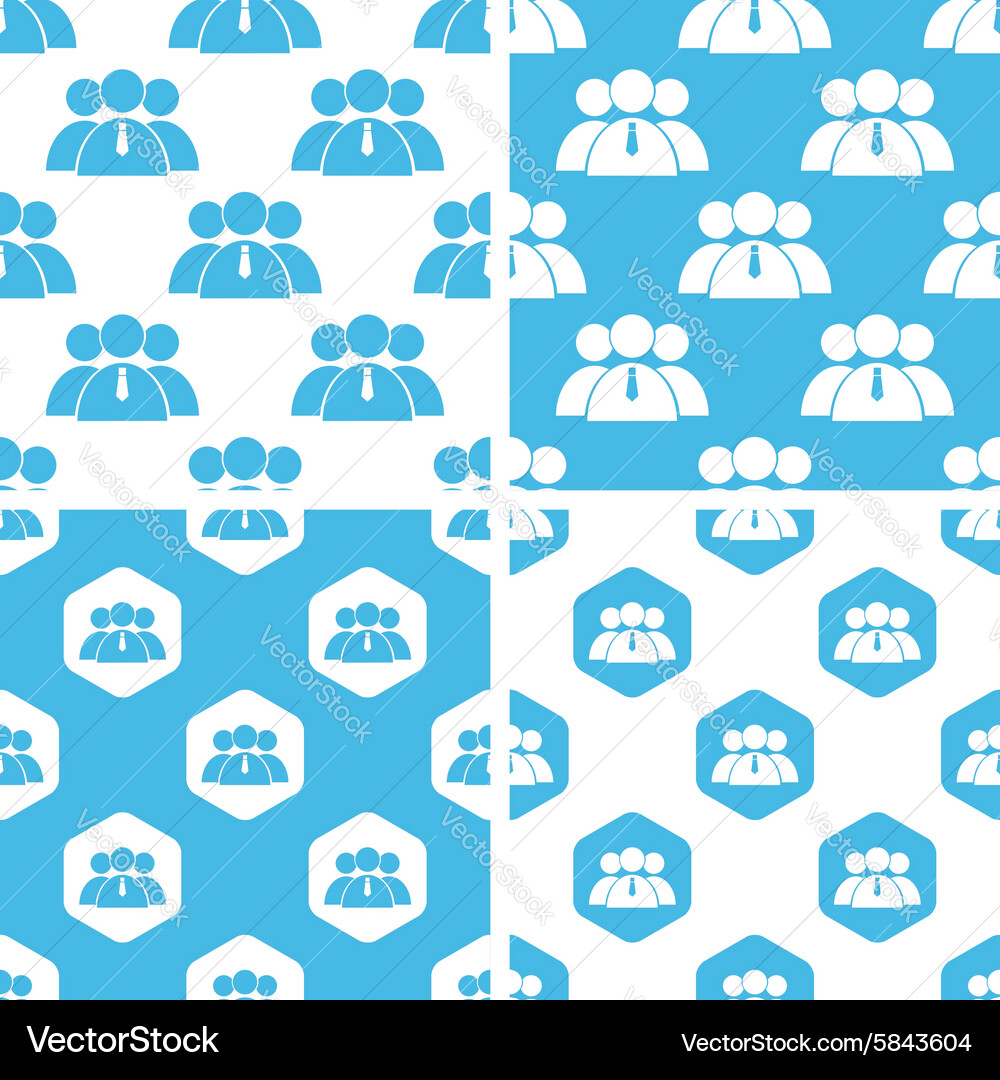 User group patterns set Vector Image