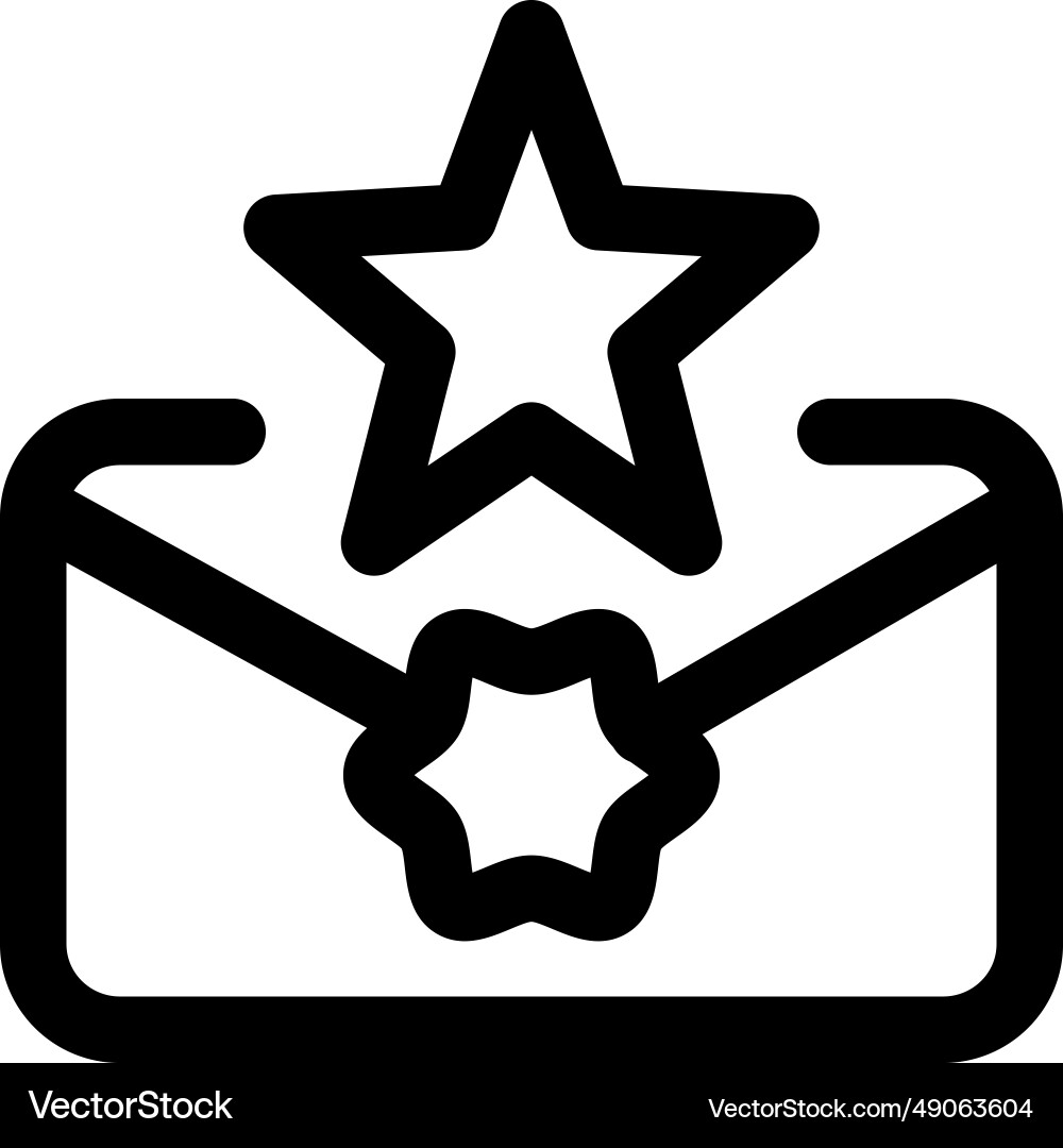 Using an envelope to transmit important message Vector Image