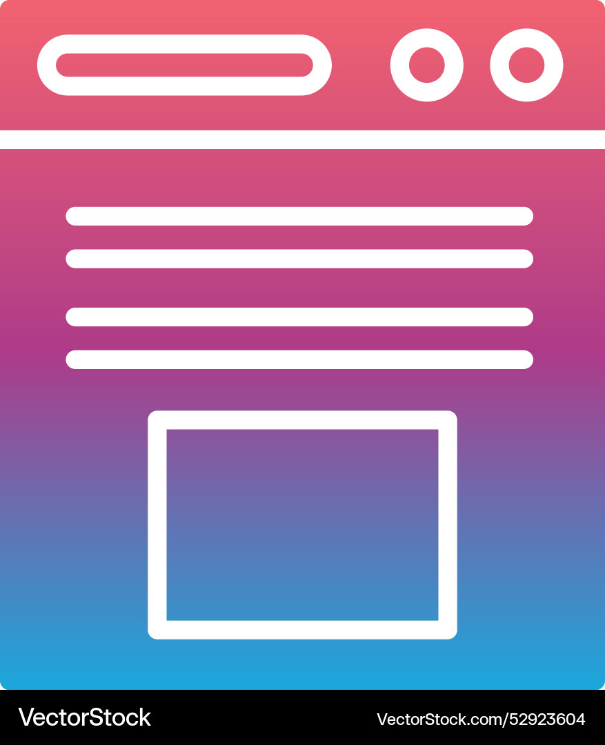 Web browser icon design vector image