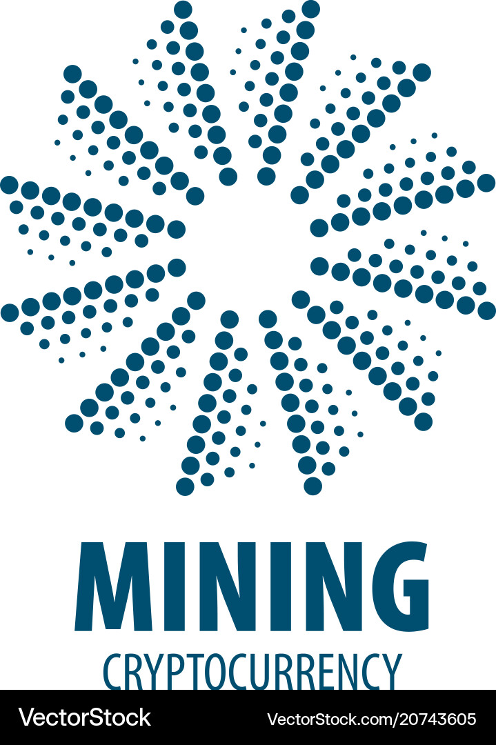 Digital currency mining Digital currency mining vector image