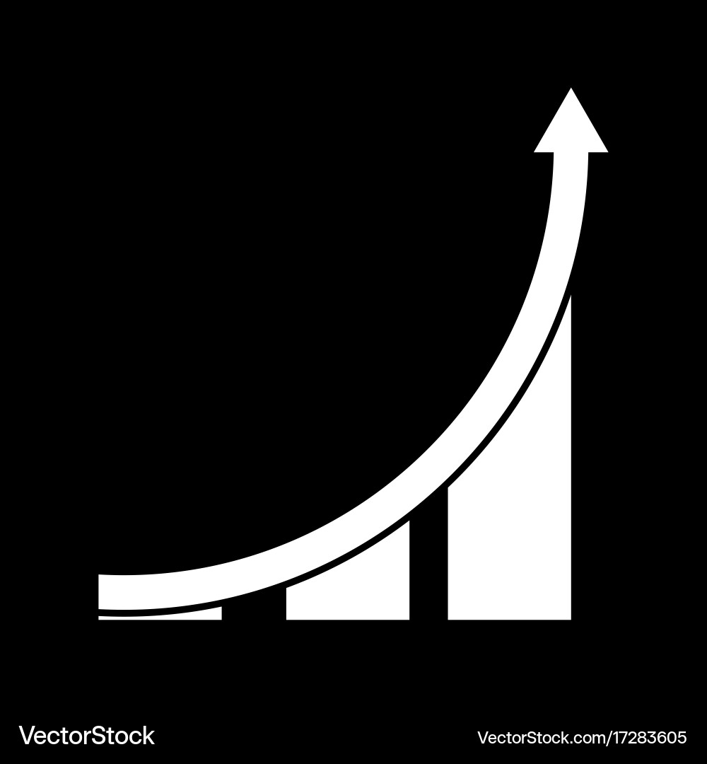 Graph it is icon Vector Image