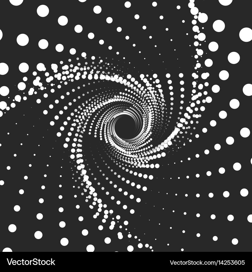 Infinite triangular twisted tunnel vector image